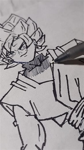 Goku Black Drawing🖤| How to draw black guku⚡| DBZ Draw| Anime Drawings 🎨