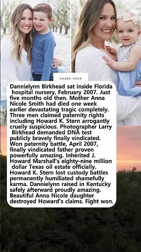 The Quiet Money Battle Dannielynn Faced After Anna Nicole's Death—She Won 89 Million