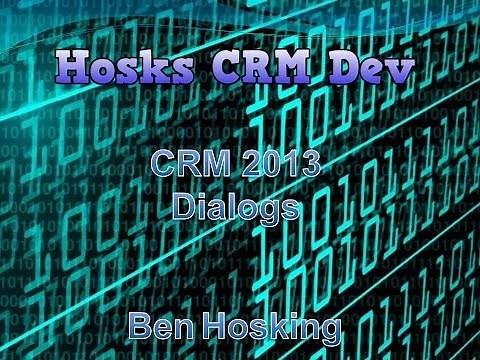 CRM 2013 Simple Dialog tutorial with a CRM Query