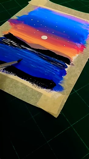 Creative Acrylic Painting For Beginners #creative #paintingideas #acrylicpaint #exploreart #scenery