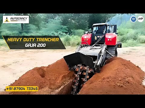 Gaja 200: Best Double Chain Trencher Tractor Attachment