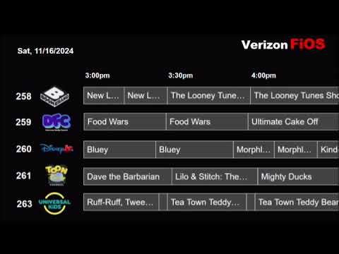 Fanmade Verizon Fios Channel Guide (channels 180-281; Local NY channels 529-538, 11/16/2024)