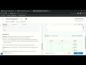 Airport Management codechef solution