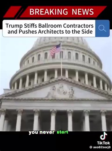 Trump stiffed contractors and fell out with the architect for refusing his demand for a ballroom bigger than the White House—one unlikely to get a permit. The “donations” he bragged about are pledges, not cash, likely leaving taxpayers on the hook. | John Smith Marketing