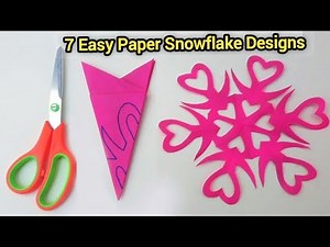 7 Easy Paper Snowflake Designs | Fun DIY Craft for Kids