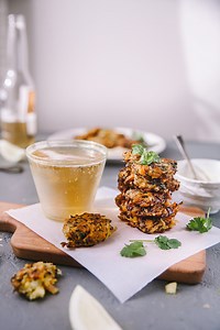 Crispy Cabbage and Carrot Fritters - Playful Cooking