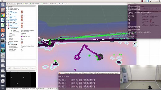 基于ROS的移动机器人可见光定位系统实验展示