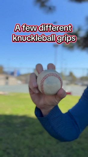 These are a few knuckleball grips The key is to remember that there is not only one grip that works But these are proven grips from professional pitchers The three finger one is from Kenny Serwa he is in AA right now with the tigers and doing well, famous for the hardest knuckleball A lot of the principles are the same regardless of the grip The biggest key is making sure that you have security of the Baseball with the thumb and ringing finger and or pinky. And allow allowing your top fingers to