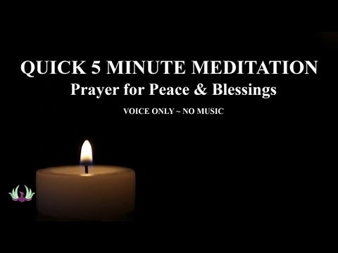 Quick 5 Minute Christian Meditation and Morning Prayer | Voice Only No Music