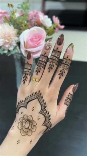 beutiful back hand unique mehandi design #mehndi #mehndidesign #hennadesigns #easymehndidesign