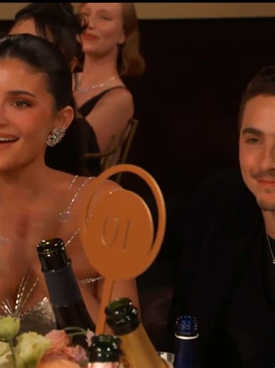 Timothée Chalamet and Kylie Jenner at the Golden Globes