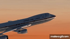 Japan Air Lines Flight 123 - Crash Animation on Make a GIF