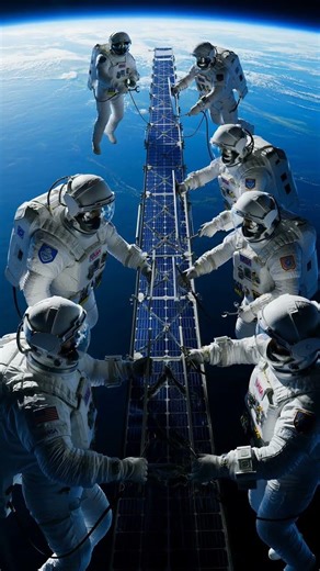 6 Astronauts Replace Broken Solar Panels in Perfect Spacewalk Coordination! 🚀