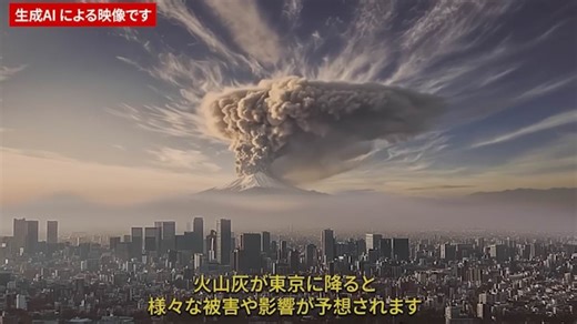 Huge mushroom cloud seen in Mount Fuji eruption warning video