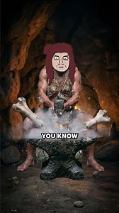 Neanderthal Woman vs. You 😳 #prehistoric #neanderthal #iceage
