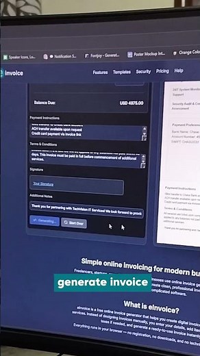100% free invoice generator with multiple templates