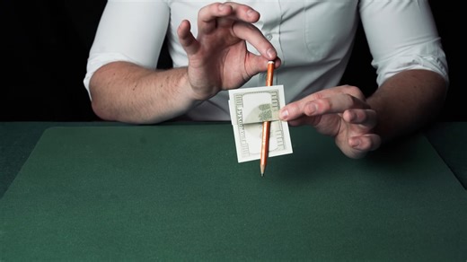 Pen through the banknote is way easier than it looks