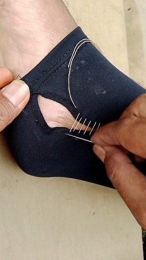 244K views · 459 reactions | A simple technique for sewing black leggings with a long tear at the bottom. #tips #sewing #tutorial #reelsviral #fypreels | Tips dan trik menjahit | Facebook