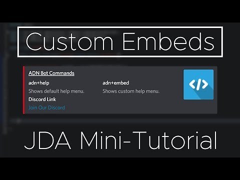 Creating Custom Embeds | Discord JDA | Java | Mini Tutorial