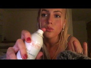 ASMR lotion and spray bottle sounds