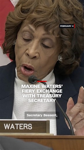 Democratic Rep. Maxine Waters and Treasury Secretary Scott Bessent clashed over the Trump administration's policies impacting affordability and the economy during testimony in front of the House Financial Services Committee on Capitol Hill. The fiery exchange echoed Waters' famous 2017 standoff with Steven Mnuchin, who was Trump's first-term Treasury secretary. That's when Waters' repeated use of the phrase "reclaiming my time" went viral. Read more: https://cnn.it/4kfX9Rr | CNN