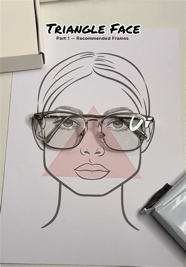 Best Eyeglass Frames for Triangle Faces