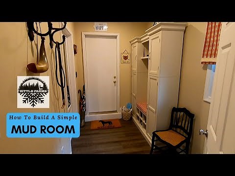 How To Build A Simple Mud Room - Framing, Electrical and Flooring