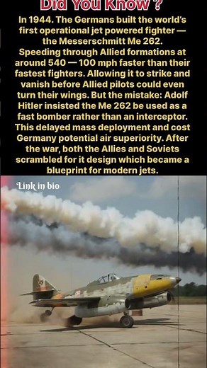 The German Jet That Could’ve Changed WWII— Messerschmitt Me 262 Explained