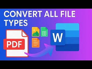 How to Convert PDF to Word & ALL Files for FREE (No Download Required!)