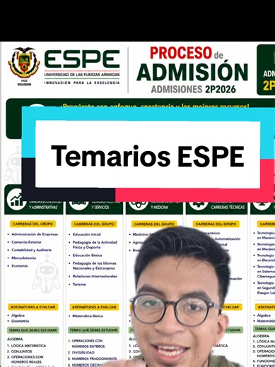 Temario ESPE completo y cómo obtener más información