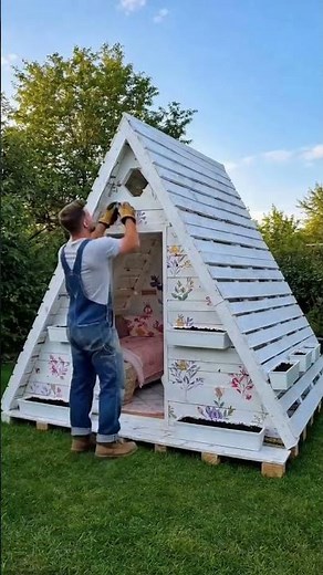I Built a Wooden Garden Shed From Scratch 🪵🌿 DIY Build