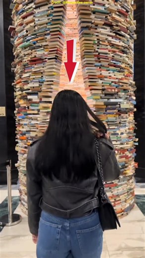 Infinity Book Tower Illusion Explained 📚 #shots #facts