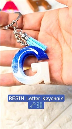 Custom Resin Letter Keychain – A to Z Alphabet Keyring