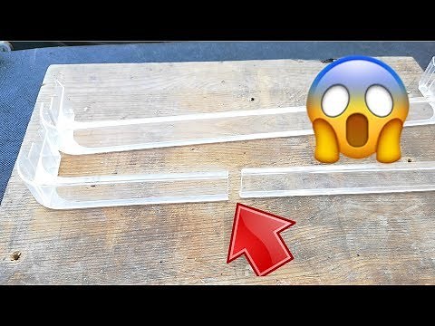 How to repair a broken plastic refrigerator door bar