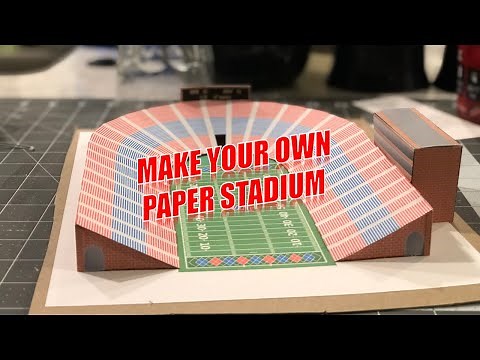 How To Build Your Own Paper Stadium!!