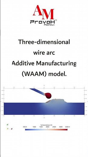 Three-dimensional wire arc additive manufacturing (WAAM) #simulation #ampravah
