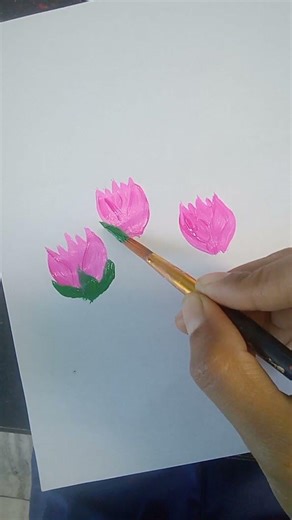Easy Rose painting ideas 🎨 🌹