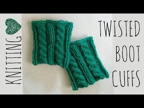 Twisted Boot Cuffs | Knit Pattern | Knitting Accessories Tutorial