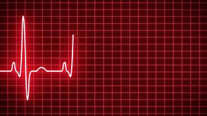 Animation - Heart beat pulse in red - cardiology