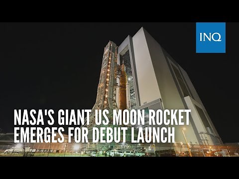 NASA's giant US moon rocket emerges for debut launch
