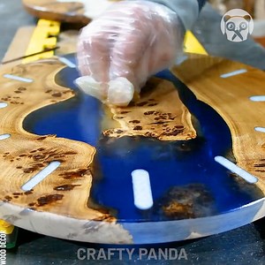 571K views · 3.1K reactions | Making clocks from tree burl & epoxy | Crafty Panda | Facebook