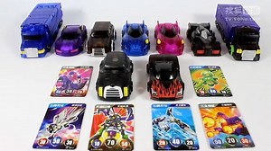 魔幻车神-新款悍角黄牛 汽车总动员 拆包分享 PK骇骨车神 自动变形汽车玩具 爆裂飞车