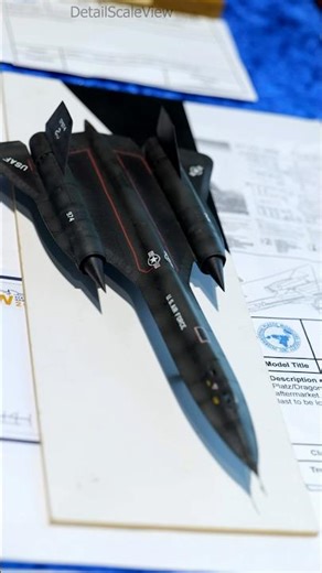 Gold winning Sr-71 build #scalemodel #modelbuilding #modelaircraft #sr71 #detailscaleview