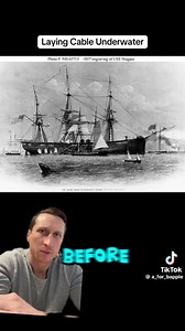 Let's talk about the transatlantic telegraph cable that placed at the bottom of the Atlantic ocean in the 1850s. Quite an impressive feat for people using wooden boats if you believe the story. I have my doubts tho. | Joe Telford