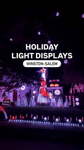 HOLIDAY LIGHT DISPLAYS - here are 7 light shows you can check out in the Winston-Salem area! Know a place with great lights? Drop the address below. ~ 118 Churchland Dr. ~ 2432 Maplewood Ave. ~ 1526 Jonestown Rd. ~ 8916 Harpers Grove Ln., Clemmons ~ 1112 Claverton Ct. ~ 3420 Shiloh Church Rd. ~ 7606 Glenn Ferry Rd., Pfafftown | The Go-To Winston-Salem
