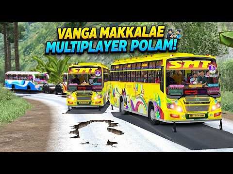 😈 SMT Bus Driving & Kolaru Gangs |ETS2 Multiplayer| Thamizhan Travels Funny Live #live #bussid #ets2