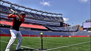Doing trick shots from every sport in a soccer stadium 🏟️⚽ #sports #soccer #dudeperfect | Dude Perfect