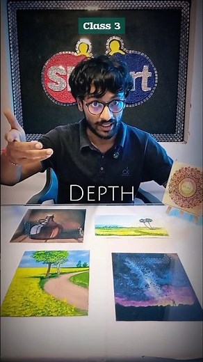 How to Add Depth in Drawing | Overlapping Shapes ✏️ | 1 Minute Art Class