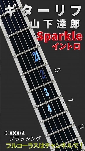 #山下達郎 #sparkle #イントロ #ギターリフ #shorts #tabnaviguitar