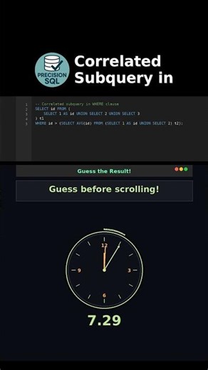 Correlated Subquery in WHERE?! #codingchallenge